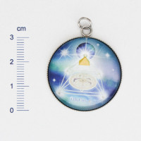 Edelstahl-Anhänger - 31x31mm - MyEric-Sternenlicht-Pyramide Edelstahl-Anhänger - 31x31mm - MyEric-Sternenlicht-Pyramide